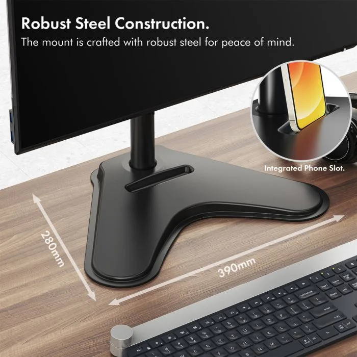 Widescreen Computer Monitor – Desk Stand – Specola
